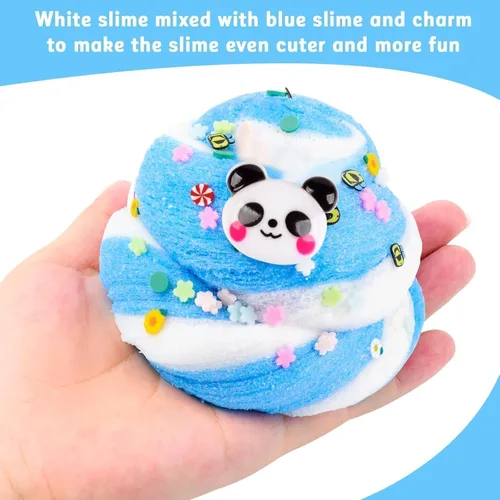 Miniatura 3 de TITRITH Cloud Slime - Paquete de 15 fundas coloridas para niñas y niños, suministros divertidos de fiesta, kit de slime a granel perfumado, suave