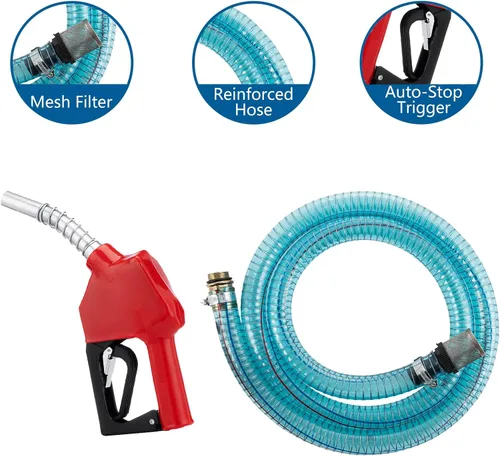 Miniatura 3 de SmarketBuy Bomba de transferencia diésel 12V 200W, bomba de transferencia de combustible eléctrica 10.5 GPM autocebante Kit de bomba de combustible