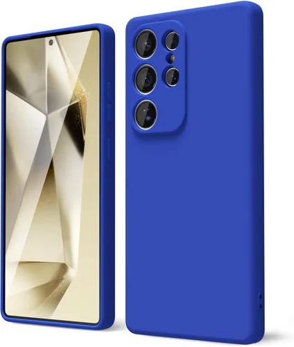Miniatura 15 de oakxco Funda para teléfono Samsung Galaxy S21 Ultra con agarre de silicona líquida, bonita funda delgada y delgada de goma suave de TPU lisa