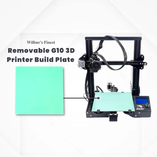 Placa de superficie de construcción de impresora 3D G10 235, 250, 310, 370 - Ender 3 CR10 Prusa de alta temperatura, fibra de vidrio semiflexible,