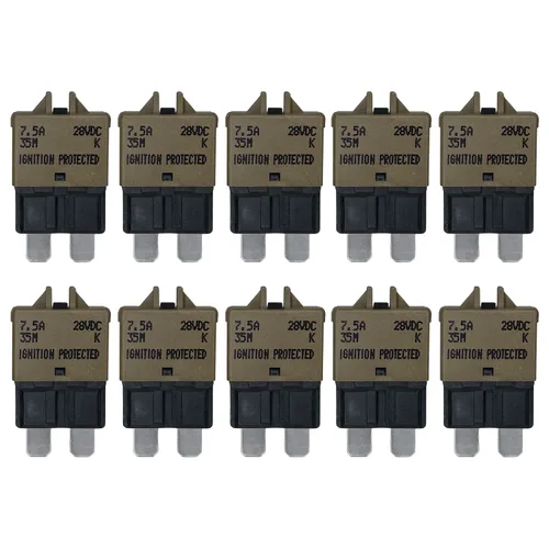 Miniatura 24 de Fusible de disyuntor ATC/ATO de reinicio manual de 7.5 amperios para automóvil, barco, automóvil, camión, RV, audio, protección de batería Perfil