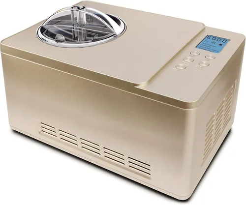 Miniatura 2 de Whynter Máquina automática para hacer helados y yogur de 2 cuartos de galón con compresor integrado, pantalla digital LCD y temporizador, sin Oro