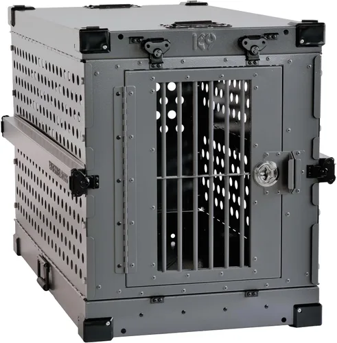 Miniatura 19 de K9 Kennel Boss - Jaula para Perros de Aluminio Resistente con Recubrimiento en Polvo Completamente Plegable - Pequeña (Negro)