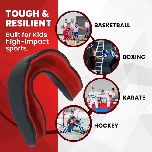 Miniatura 3 de Protector bucal de boxeo para niños, protector bucal juvenil para boxeo, artes marciales mixtas, muay thai, BJJ, kickboxing, lucha y sparring