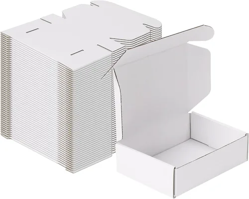 Miniatura 33 de MEBRUDY Cajas de envío de 4 x 4 x 2 pulgadas, paquete de 100 unidades, pequeñas cajas de cartón corrugado para enviar por correo, embalaje de Marrón