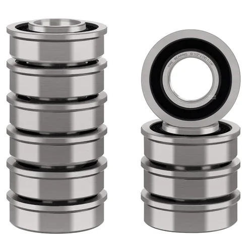 Miniatura 3 de XiKe Rodamiento de 5/8" (Paquete - 10), ID 5/8" x OD 1-3/8" - Rodamiento para cortadoras de césped y carretillas y carros - Rodamiento de bolas
