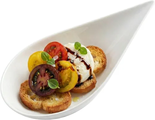 Restaurantware Cucharas de lágrima de 4 x 2 pulgadas, 20 cucharas de aperitivo – Cucharas desechables de plástico blanco con sangría para bodas o