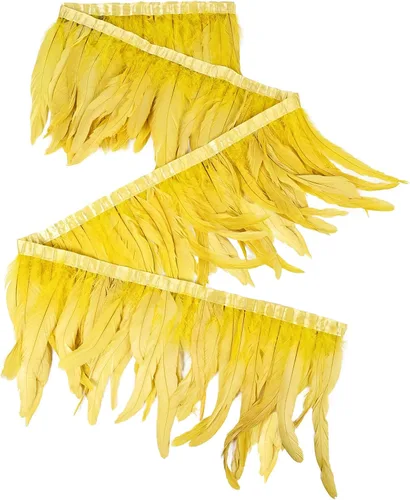 Miniatura 10 de THARAHT 50 piezas de plumas de cola de gallo, naturales, de 12 a 14 pulgadas (30-35 cm) para manualidades, bodas, atado de moscas, plumas para Rosa