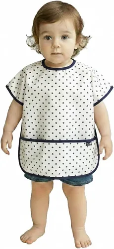 Miniatura 22 de Plie Short Sleeve Waterproof Bib for Toddlers – Easy Clean Feeding Apron for Mealtime, Daycare, Self-Feeding, Lightweight