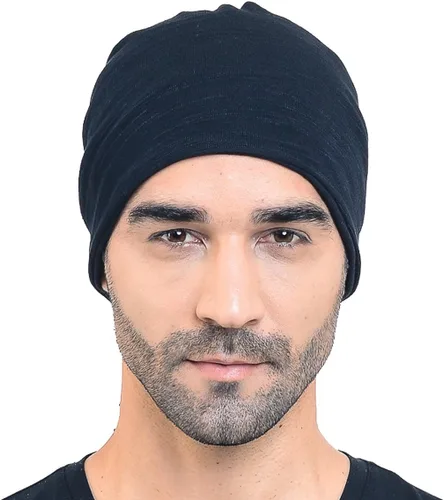 Miniatura 5 de Hombres Slouch Hollow Beanie Thin Summer Cap Skullcap B018h