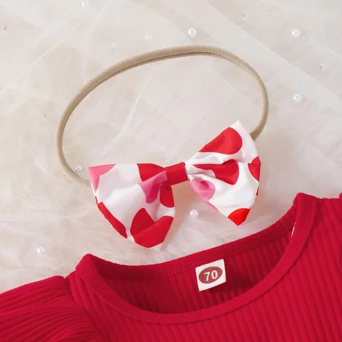 Miniatura 25 de Mameluco de Navidad para niñas recién nacidas, falda de malla de terciopelo rojo, traje de primera Navidad, regalo de Navidad
