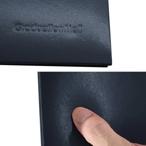 Miniatura 6 de GraduationMall Cubierta impresa para diploma para certificado 8.5 x 11 pulgadas, real, paquete de 1 Azul marino