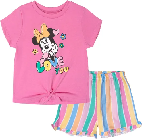 Miniatura 8 de Disney Conjunto de camiseta y pantalones cortos de gasa para bebés y niños grandes (12 meses - 14-16)