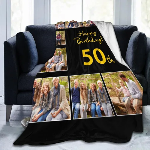 Miniatura 60 de JCETUNO Regalos personalizados de San Valentín para él y ella, mantas personalizadas con foto, mantas de fotos personalizadas, mantas de fotos