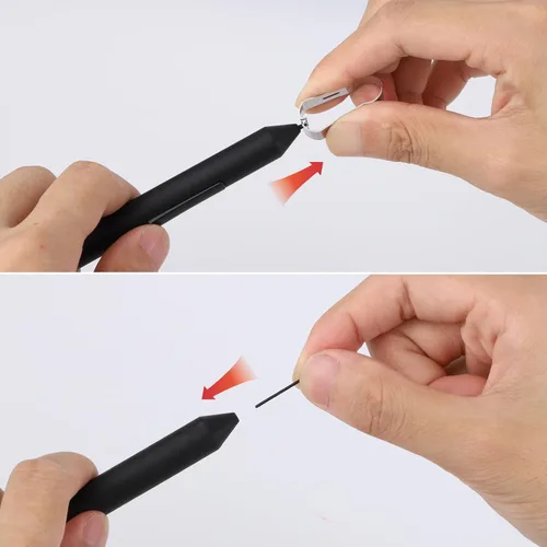 Miniatura 4 de 9 puntas de lápiz digital para Samsung Galaxy S23 Ultra con clip y alfiler, puntas de repuesto para bolígrafos de fibra de carbono, punta de lápiz