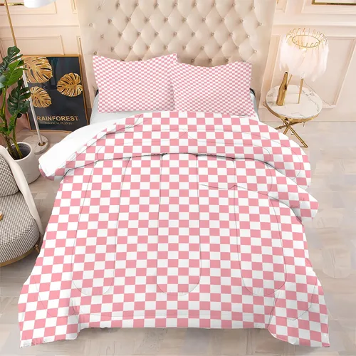 Miniatura 7 de Blue Wavy Stripes Comforter Set Twin Size 3D Optical Illusion Ocean Wave Bedding Set with 1 Pillowcase & 1 Comforter, Soft Geometric Blue White Bed