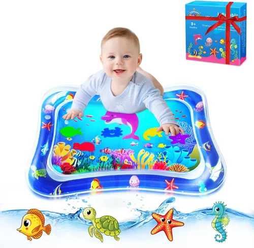 ZMLM Alfombrilla Acuática para Tiempo de Barriga de Bebé: Juguetes para Bebés, Regalos para Recién Nacidos, Inflable, Alfombrilla de Juego Sensorial
