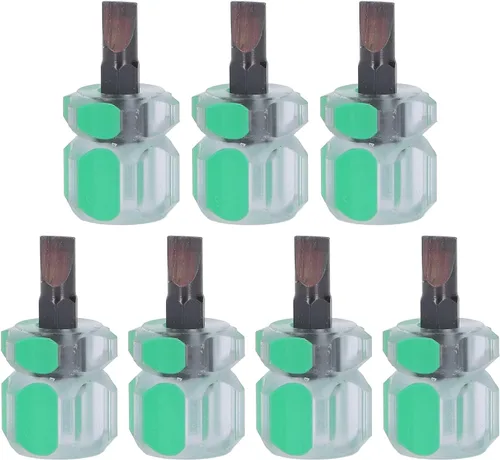 Hztyyier 7 destornilladores de cabeza plana, juego de mini destornilladores para máquina de coser con mango ergonómico antideslizante para uso