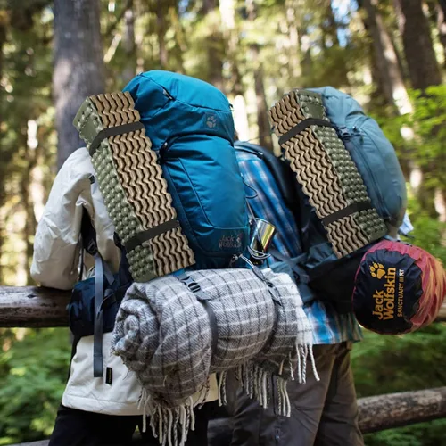 Miniatura 9 de Almohadillas de espuma para acampar para senderismo, colchón ultraligero de celda cerrada, tapete suave impermeable para adultos, esterillas anchas