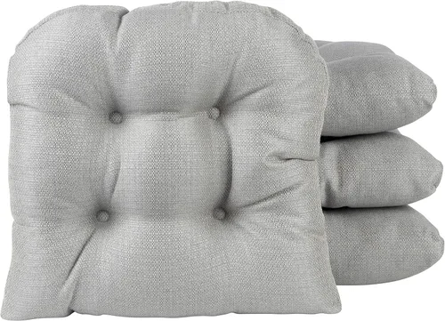 Miniatura 42 de Klear Vu Gripper Overstuffed - Cojines universales antideslizantes para silla de comedor para decoración de cocina o uso de oficina, almohadilla