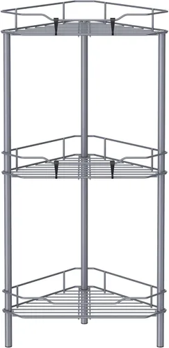 Miniatura 17 de HuggieGems Estante Organizador de Esquina para Ducha de 2 Niveles con Ganchos, Soporte de Estantes de Baño, Negro
