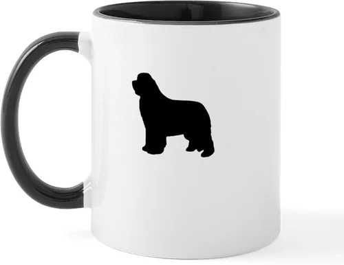 Miniatura 20 de CafePress Newfoundland Dog Drool Zone Taza de café de cerámica de 11 oz (11.0 fl oz)