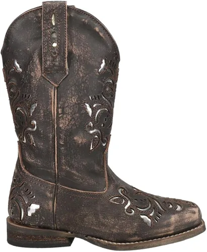 Miniatura 3 de Roper Belle - Botas vaqueras con punta cuadrada (bebéniño pequeño), Beige Bronceado