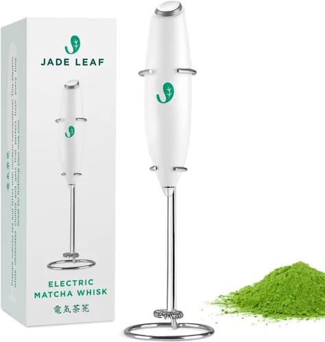 Jade Leaf Matcha - Batidor eléctrico de matcha y espumador de leche - Preparación estilo barista para té verde espumoso y lattes - Gran idea de