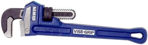 IRWIN Tools VISE-GRIP - Llave para tubos, hierro fundido, mandíbula de 2 pulgadas, longitud de 12 pulgadas (274106), azul