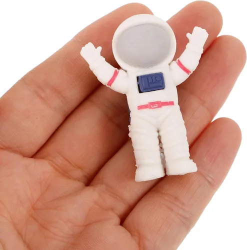 Miniatura 9 de NUOBESTY 24 piezas de borradores de astronauta con temática espacial para premios de aula, suministros escolares para niños