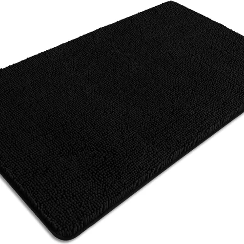Miniatura 122 de Alfombra de baño pequeña de 12 x 18 pulgadas, lavable y absorbente, antideslizante, alfombra de baño de felpilla gruesa y suave para baño, ducha