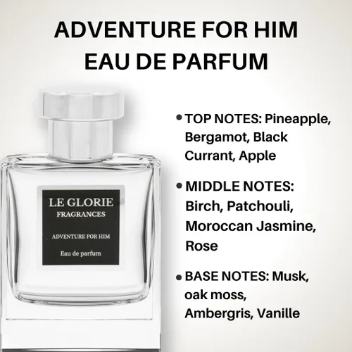 Miniatura 3 de Inspirado en Aventus para hombres, Adventure for Him EDP, perfume en aerosol de larga duración de 12 a 14 horas para hombres, todo