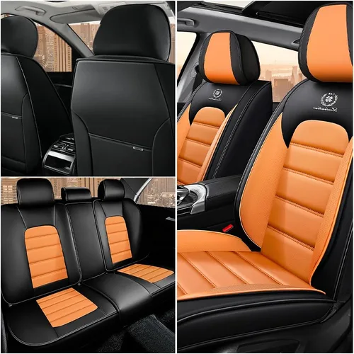 Miniatura 2 de Fundas de asiento de automóvil para kia NIRO EV 2019-2025, impermeables, suaves, transpirables, de piel sintética, con bolsillos de almacenamiento