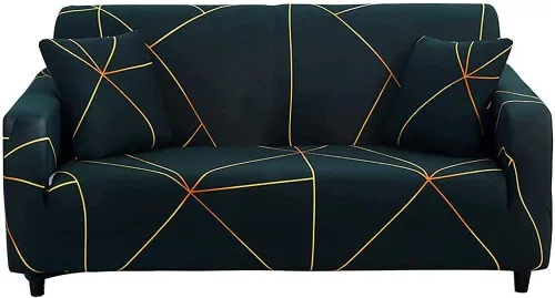 Miniatura 14 de HOOBUY Funda de sofá estampada, Funda elástica para sillón, Jugo de funda de sofá con patrones para sillón acojinado de 3 plazas, YLYZ