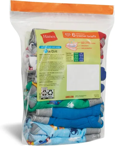 Miniatura 6 de Hanes Boys' Potty Trainer Underwear, Boxer Briefs Available, 6-Pack