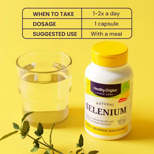 Miniatura 5 de Healthy Origins Seleno Excell Selenium, 200 mcg - Suplemento de selenio para el apoyo de la vejiga - Píldora de selenio para el sistema inmunológico