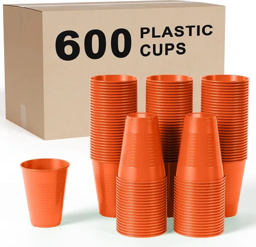 Miniatura 35 de Party Solids Vasos de plástico negros - 12 onzas, paquete de 100