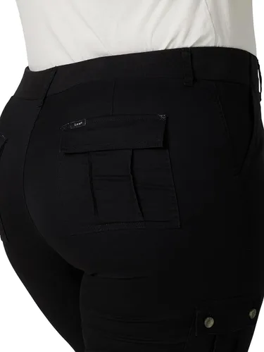 Miniatura 4 de Lee Pantalón capri tipo cargo flexible para mujer, talla grande, ultra lux, cómodo