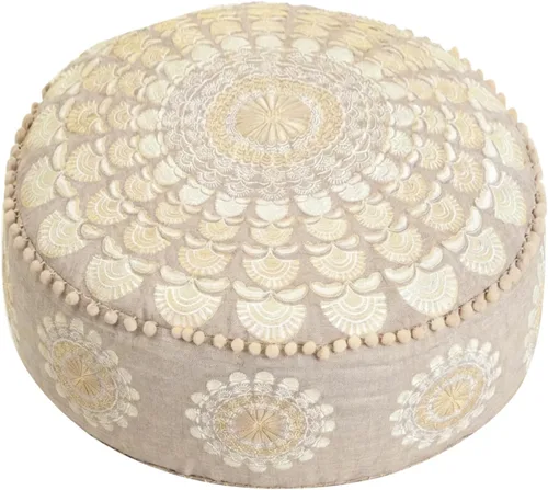 Miniatura 19 de Mandala Life ART Funda de cojín para el suelo bohemia – Decoración de lujo para habitación artesanal, funda de puf para meditación, yoga y área