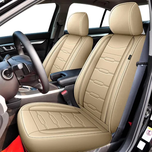 Miniatura 28 de AOMSAZTO 2 fundas de asiento delantero de automóvil, ajuste personalizado para Honda Accord 2003-2017, protector de asiento de coche de piel