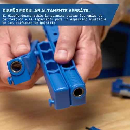 Miniatura 3 de KREG Plantilla Duradera para Agujeros de Bolsillo 320 con Abrazadera de Cara Clásica de 2 Pulgadas - Incluye Abrazaderas de Madera para Carpintería
