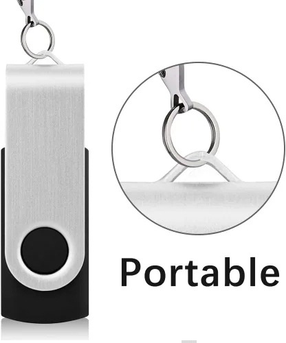 Miniatura 7 de KEXIN Paquete de 100 unidades flash USB de 1 GB, paquete a granel, paquete de unidades USB, unidades USB, memoria USB de 1 GB con diseño giratorio
