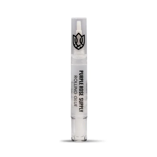 Purple Rose Supply Pegamento rodante – Bolígrafo de pegamento de 4ml con aplicador de pincel – Celulosa natural de plantas – Alternativa sin saliva