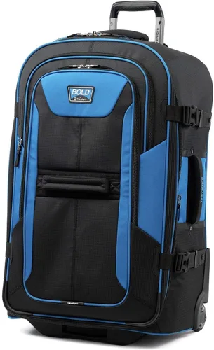 Miniatura 5 de Travelpro Luggage Bold - Rollaboard expandible de 22", AzulNegro, Maleta vertical enrollable expandible Bold Softside