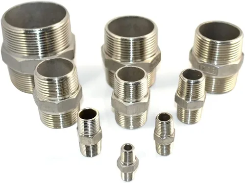 Miniatura 3 de Pezón hexagonal roscado macho NPT de 1/8 "x 1/8", acoplador rápido de acero inoxidable 304 (1/4")