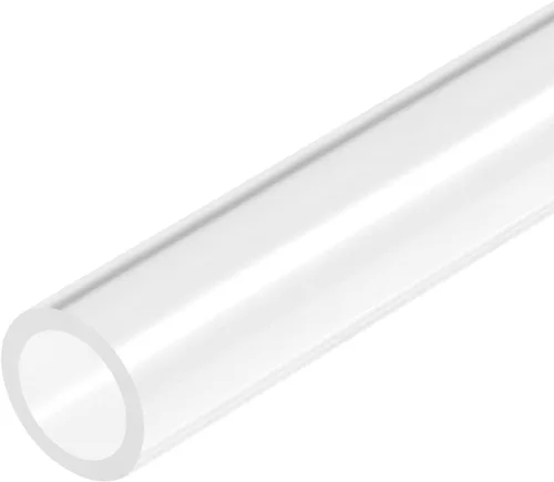 MECCANIXITY Tubo acrílico transparente rígido redondo 30 mm (1.2 ") ID 1.575 in (1 9/16") OD 18" para lámparas y linternas, sistema de refrigeración