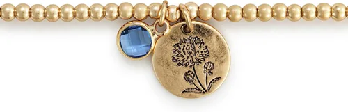 Miniatura 2 de DEMDACO Pulsera elástica de piedra natal para mujer, talla única, se adapta a la mayoría de pulseras de cristal y latón