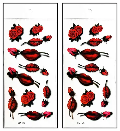 Miniatura 18 de Tatuajes 2 hojas de fantasía ángel águila pájaro alas temporales tatuajes adhesivos falsos cuerpo brazo pecho hombro tatuajes para adolescentes, 32.