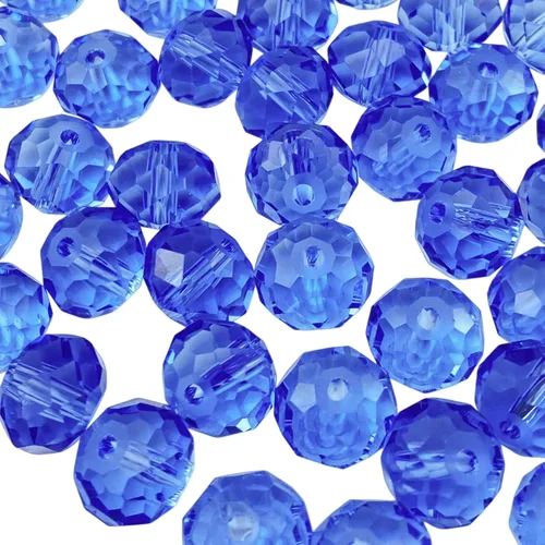 Miniatura 16 de 50 piezas de cuentas de cristal facetadas de 10 mm con orificio para pulseras, collares, aretes, joyería DIY, manualidades (Amarillo Dorado)