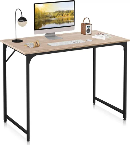 Miniatura 5 de Escritorio para computadora de oficina de 32 pulgadas, pequeño, moderno, estilo simple, mesa de trabajo de madera para escribir, mesa de trabajo